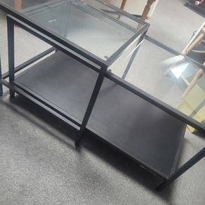 Beautiful glass 2 part coffee table Price Drop