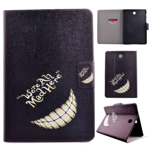 Card Slot Pattern Leather Case Folio Stand Cover For Galaxy Tab A T350
