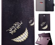 Card Slot Pattern Leather Case Folio Stand Cover For Galaxy Tab A T350