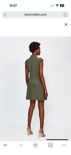 Karen Millen Mini Dress Khaki