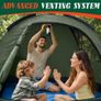 Camping Tent 2 3 Man Dome Tents  Waterproof and Windproof Lightweight Easy Setup, Large Double Layer Tents with Removable Outer Tarp, Portable Outdoor Tent for Outdoor Hiking Backpacking Image 2