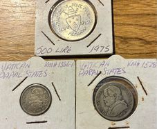 Silver Vatican coins