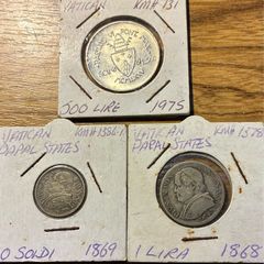 Silver Vatican coins