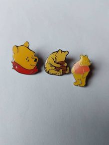Three Winnie The Pooh Lapel Pin/Badges/Brooches
