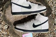 Retro Nike Dunk High Suede Light Bone Black