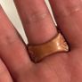 Large Vintage Hand Carved Ring Image 8
