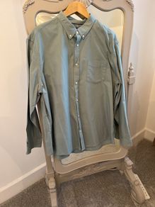 100% Cotton Light Sage Green Shirt size 2XL