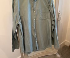 100% Cotton Light sSage Green Shirt size 2XL