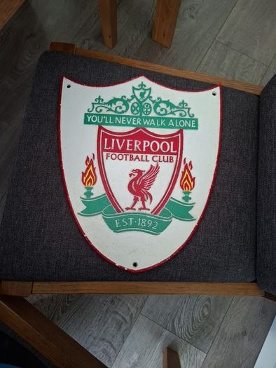 Liverpool Cast Metal hand painted shield