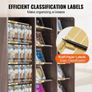Media Storage Cabinet, 9-layer DVD Shelf Holds up to 756 CDs, Adjustable CD Shelves 27 Compartments, Protects & Organizes Music, Movie Image 4