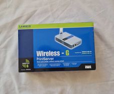 linksys WPS54G wireless g printserver use 1 or 2 port  brand new in box