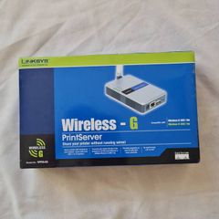 linksys WPS54G wireless g printserver use 1 or 2 port  brand new in box