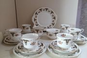 Vintage 21 pieces Tea Set Royal Stafford 'Balmoral' Bone China