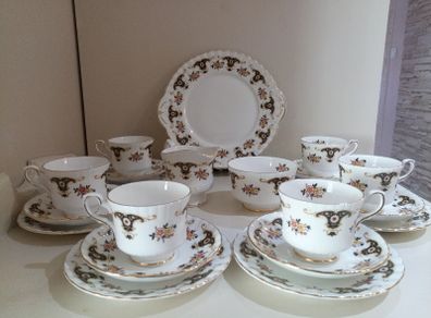 Vintage 21 pieces Tea Set Royal Stafford 'Balmoral' Bone China