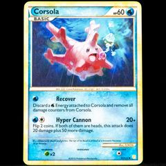 Corsola 37/123 Uncommon HeartGold & SoulSilver Base Set Pokemon Card 2010