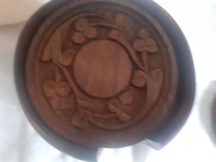 Wooden 8pce Coaster Set.