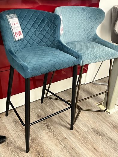 Brown Leather Bar x5 chairs 27 inch Seat Height
