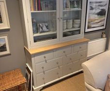 Neptune Chichester 5ft Glazed Grand Dresser Display Cabinet