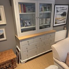 Neptune Chichester 5ft Glazed Grand Dresser Display Cabinet