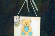 Handmade Wall/Door Sign for Baby Boy