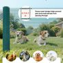 Temporary Fence with Posts, 0.9 x 15m Plastic Mesh Fencing,Garden Safety Fences Netting with Double-Spike Stakes & Guy Ropes Image 4