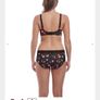 Freya Viva - Underwired Side Support Bra 32F and Briefs S - Black Floral - BNWT RRP 58 Image 3