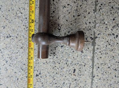 wooden curtain pole