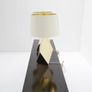 Pair of Modern Brass Origami Mid-century Style Table Lamps, USA Image 9