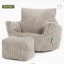 Toddler Bean Bag Chair and Footrest Image 5