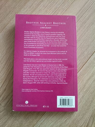 Brother against Brother by Liam Deasy 1998 in good condition FREE STANDARD POSTAGE INCLUDED