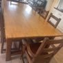 Rustic Farmhouse table and chairs Image 9