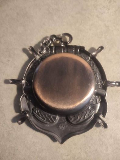 New York City Ashtray Statue of Liberty, World Trade Center, Empire State metal and copper effect could used as wall hanging decor. is 6 inches