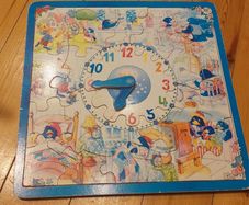 Wooden clock jigsaw