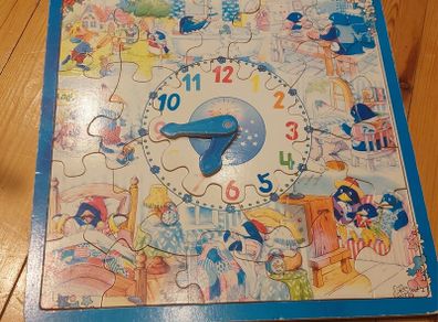 Wooden clock jigsaw