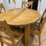 Small round EXTENDABLE dining table & 4 chairs Image 8