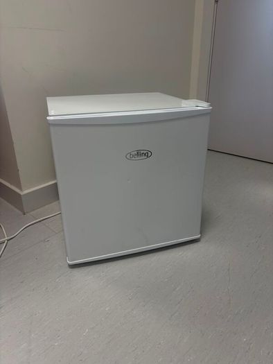 Nespresso Gemini 220 coffee machine and Belling mini fridge