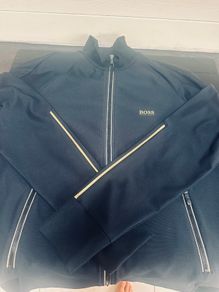 Hugo Boss Track Jacket Bnwt Black / Gold