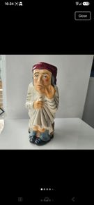 Vintage Roy Kirkham Pottery Scrooge Toby Jug Character Mug  Staffordshire Earthenware