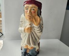 Vintage Roy Kirkham Pottery Scrooge Toby Jug Character Mug  Staffordshire Earthenware