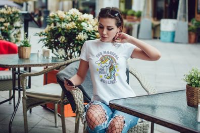 Too Magical For Your Bullshit Funny Sexy Unicorn Girls T-shirt Tee Top Shirt