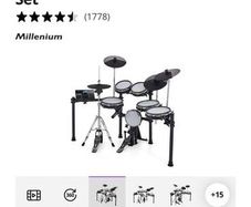 Millenium MPS-850 Electronic Drum Kit, Excellent Condition