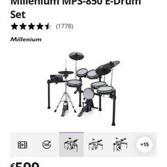 Millenium MPS-850 Electronic Drum Kit, Excellent Condition