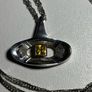 Sterling Silver Modernist Necklace with Yellow Gemstone Image 2
