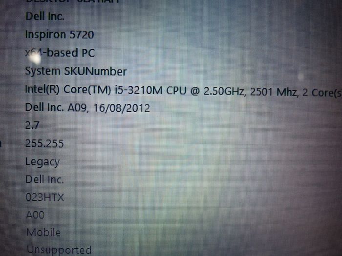 Laptop Dell Inspiron 5720
