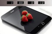 15kg/33lb Digital Kitchen Scales, Multifunction Food Scales Measures in Grams and Ounces, 1g/0.1oz Precise Graduation, Batteries Included,Black