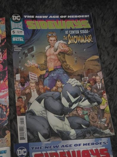 Sideways DC Metal Comics