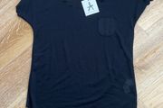 Brand New Black Scalloped Top Size 8