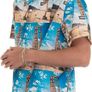 Hugo Boss men's Lapis_2 summer beach shirt, blue multicoloured XXL Image 2