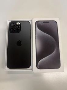 IPhone 15 Pro Max 256GB Black Titanium Factory Unlocked Mint Condition