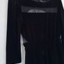 Maje Remano Lace Inset Velvet Dress Image 5